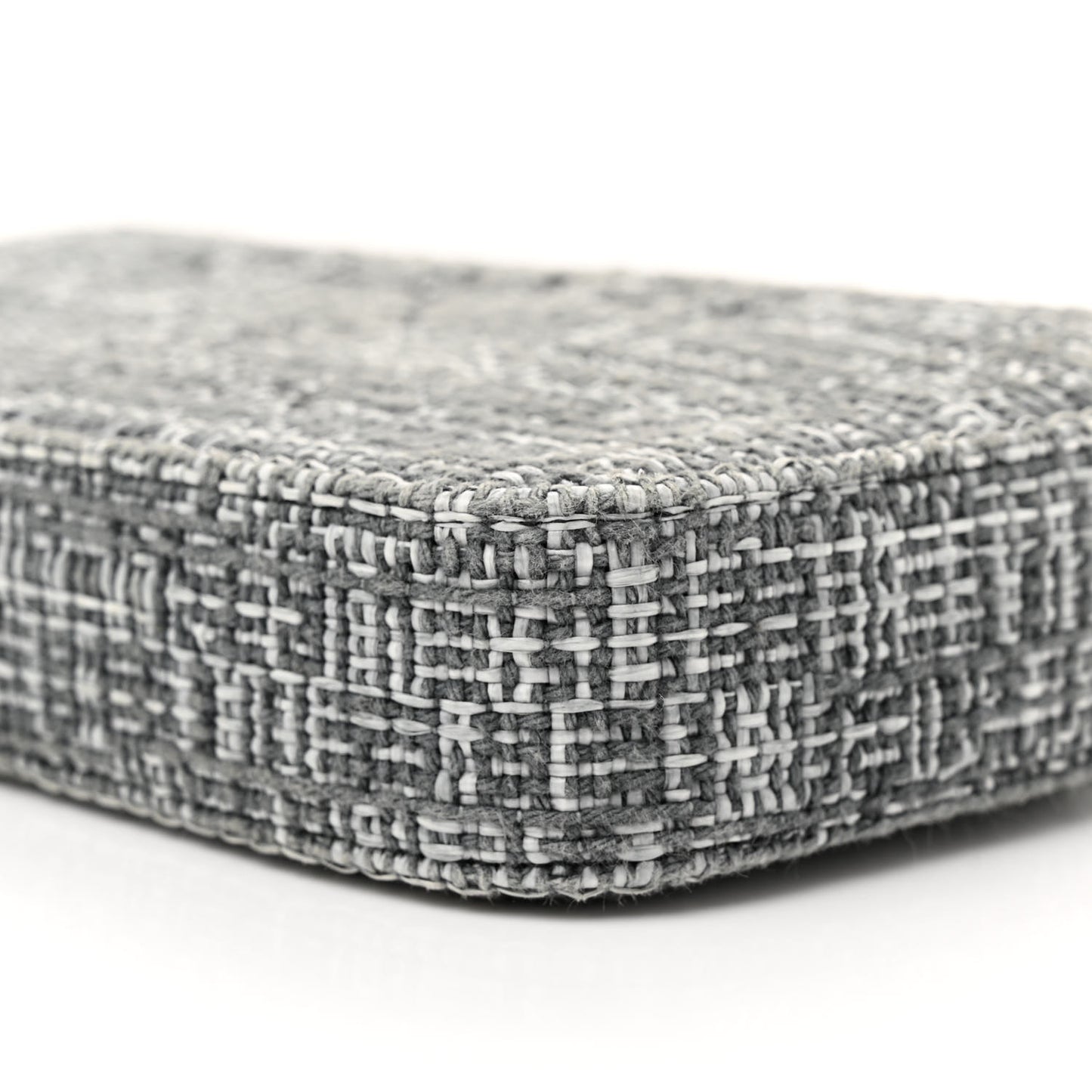 Canvas Small Deauville Clutch With Chain Charcoal