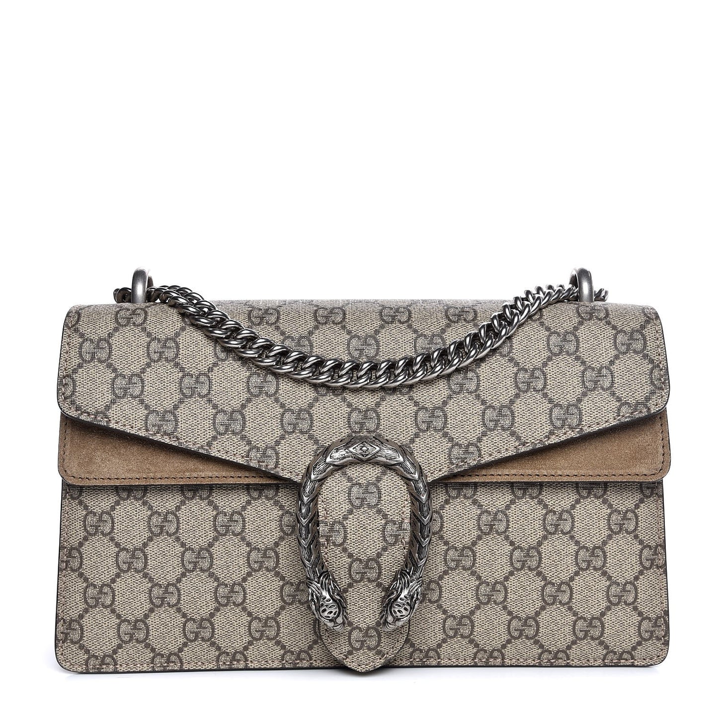 GG Supreme Monogram Small Dionysus Shoulder Bag Taupe