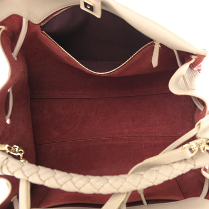 Mulberry Heavy Grain Braided Edge Iris Tote Chalk 5 of 15