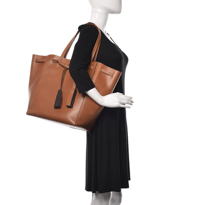 Celine Smooth Calfskin Medium Belt Cabas Phantom Brown 2 of 9