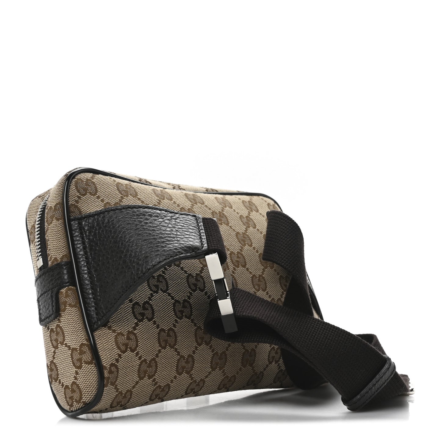 Monogram Dollar Calfskin Belt Bag Beige Ebony Testa di Moro Marrone Scuro