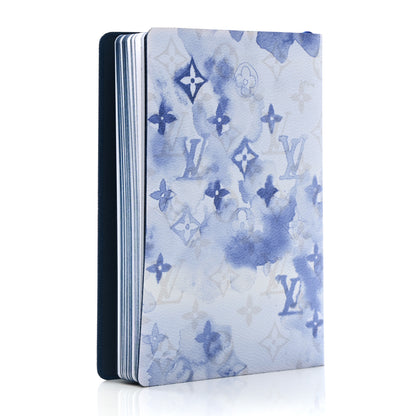 Louis Vuitton Monogram Watercolor Clemence Notebook Blue 2 of 8