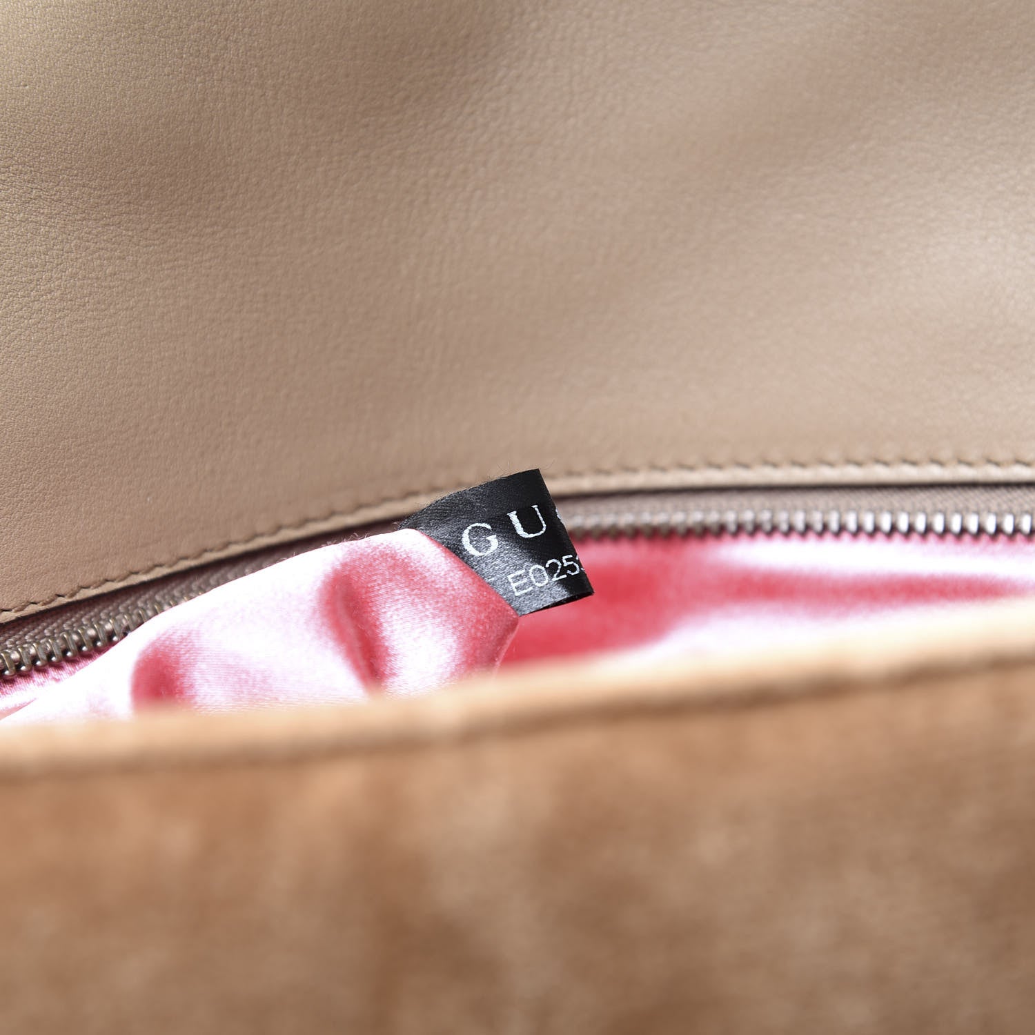 Gucci Velvet Matelasse Medium GG Marmont Shoulder Bag Taupe 9 of 10