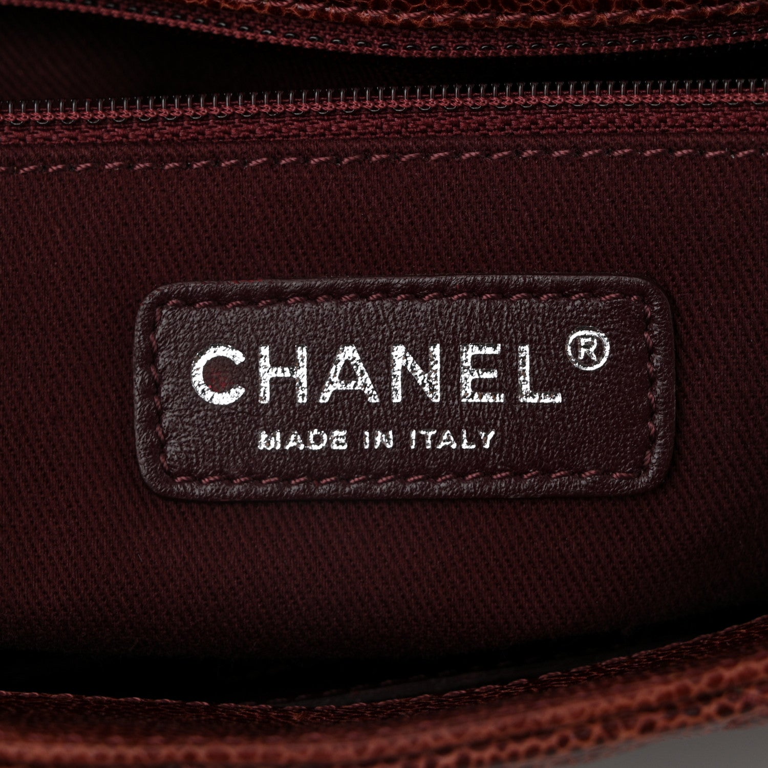 Chanel Crumpled Grained Calfskin Jumbo CC Crave Flap Burgundy 6 of 11