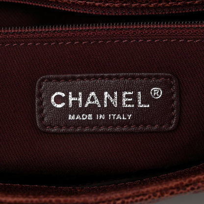 Chanel Crumpled Grained Calfskin Jumbo CC Crave Flap Burgundy 6 of 11