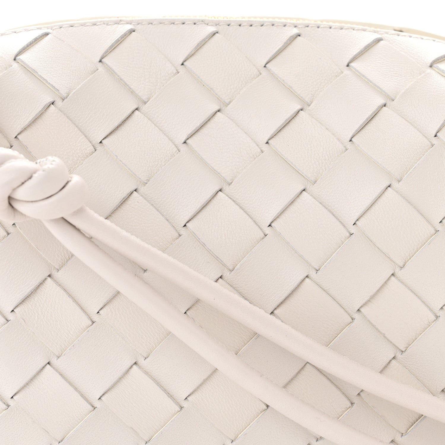 Bottega Veneta Nappa Intrecciato Mini Loop Camera Bag White 7 of 9
