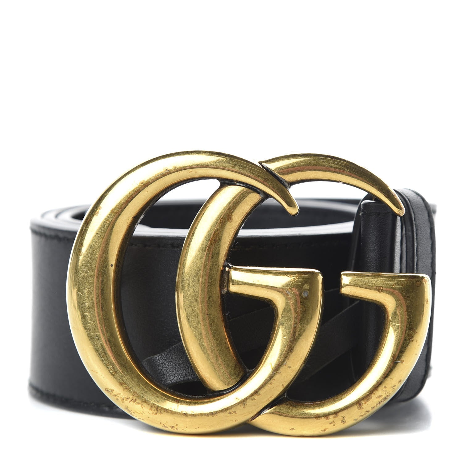 Gucci Calfskin Double G 40mm Belt 80 32 Black 1 of 5