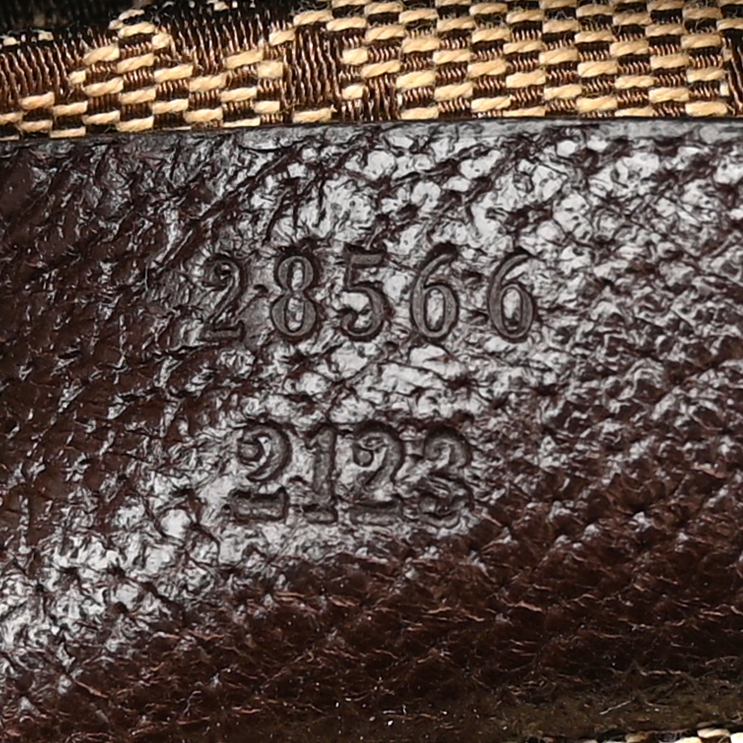 GG Monogram Double Pocket Belt Bag Dark Brown