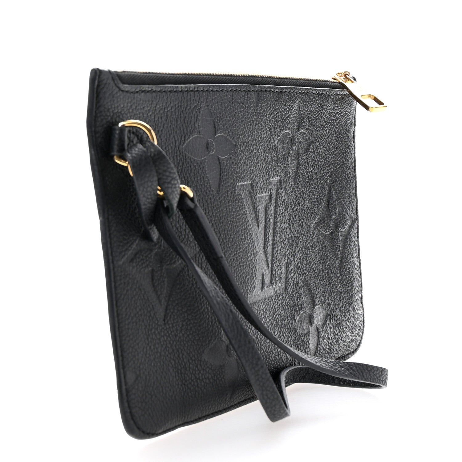 Louis Vuitton Empreinte Monogram Giant Neverfull MM Pochette Black 3 of 5