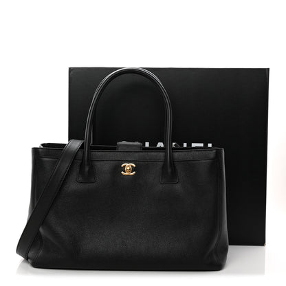 Chanel Calfskin Cerf Executive Shopper Tote Black 12 of 12