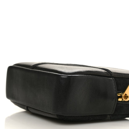 Saint Laurent Lambskin Suede Patchwork Monogram Jamie Cube Black 9 of 9