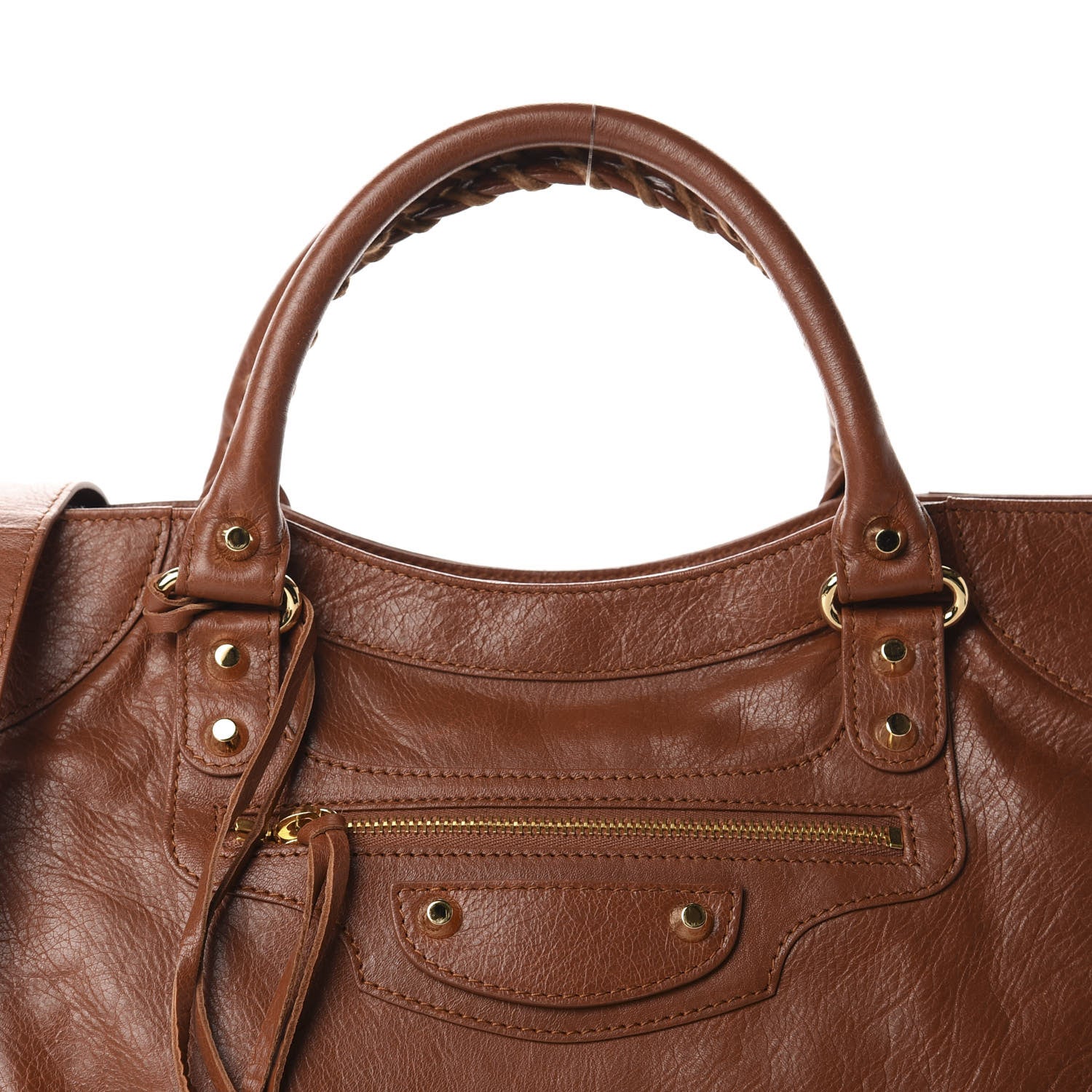 Balenciaga Agneau Classic Gold Hardware Velo Marron Cognac 11 of 11