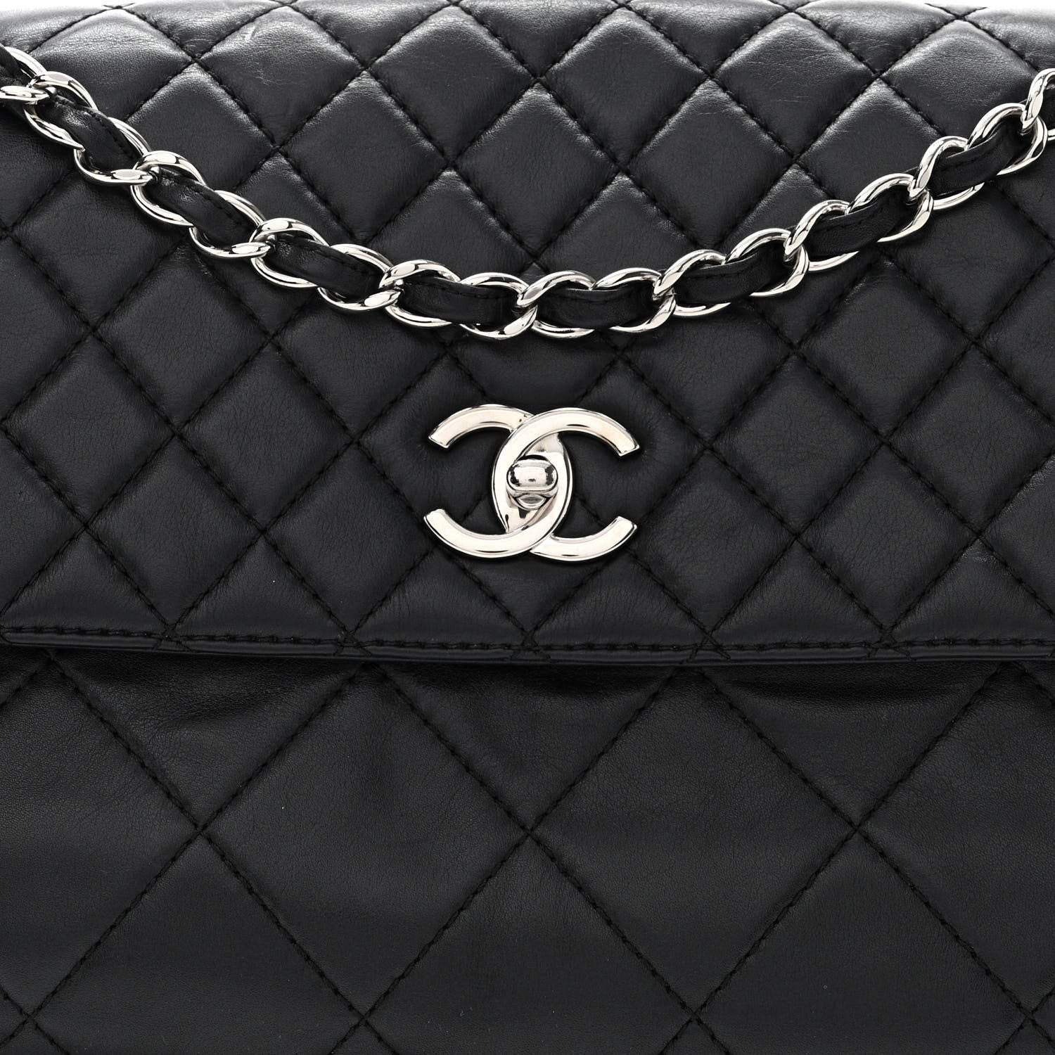 Chanel Calfskin Quilted In the Business Flap Bag Black 8 of 15