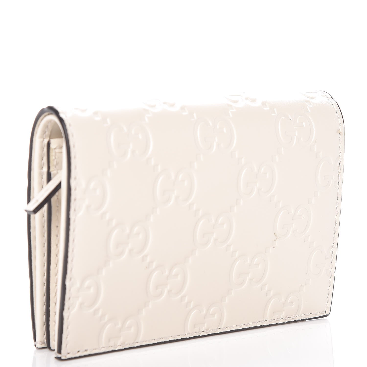 Gucci Guccissima Cherries Card Case Wallet White 3 of 10