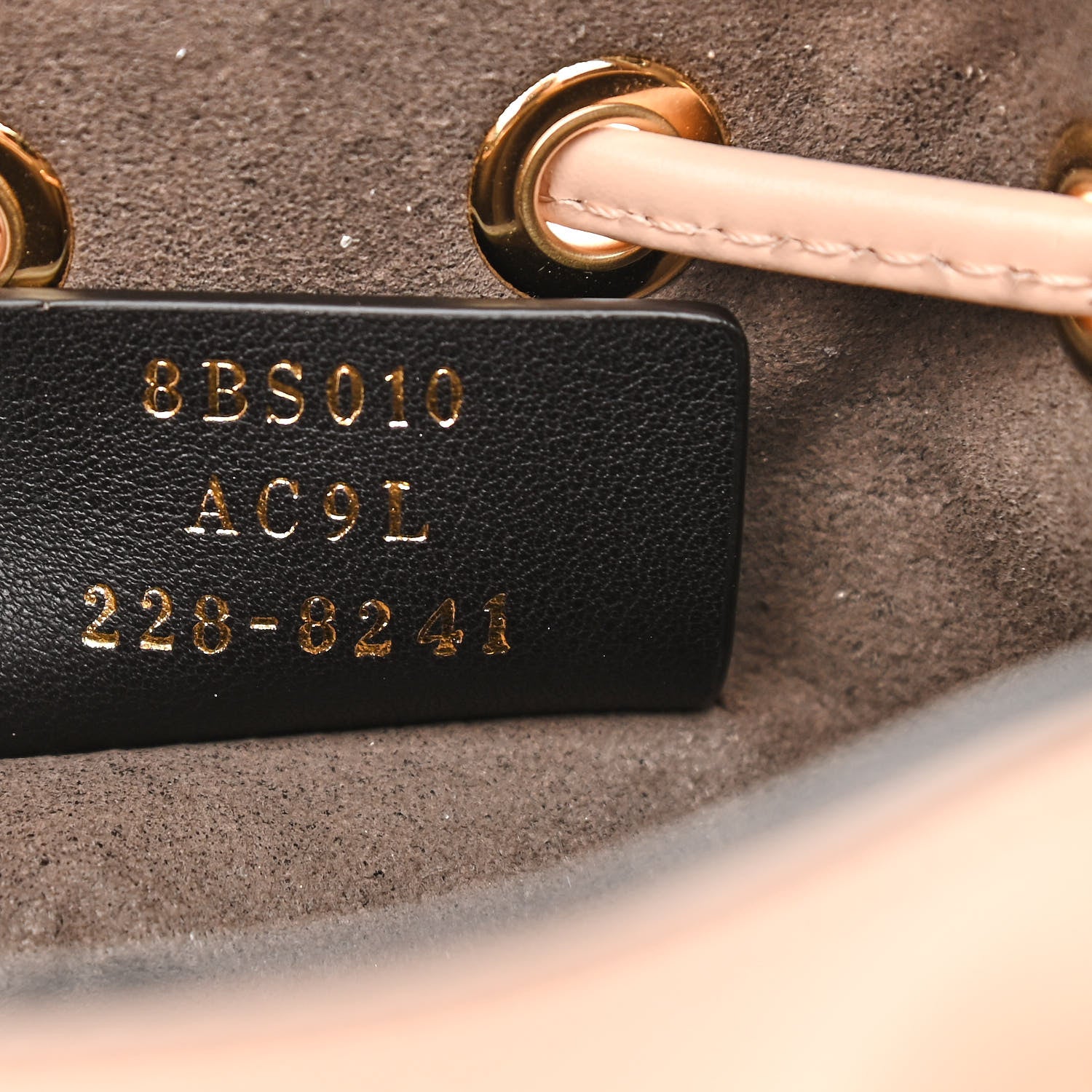 Fendi Vitello King F is Fendi Logo Embossed Mini Mon Tresor Bucket Bag Light Rose 6 of 10
