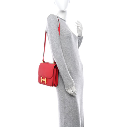 Hermes Epsom Constance 24 Rouge de Coeur 2 of 11