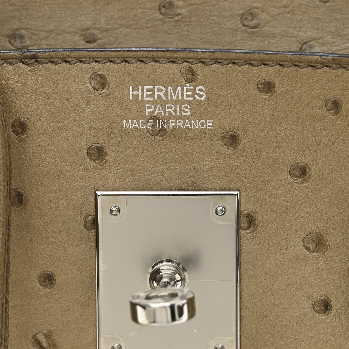 Ostrich Birkin 30 Mousse
