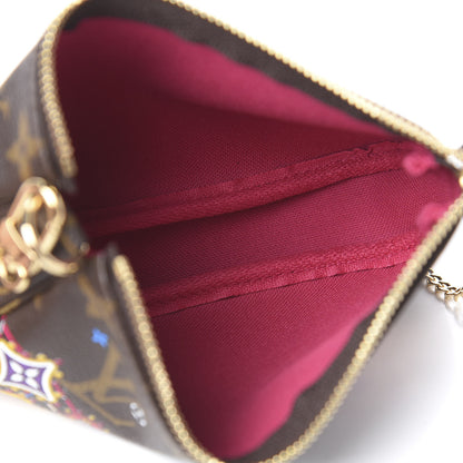 Louis Vuitton Monogram 2020 Christmas Animation Roller Coaster Mini Pochette Accessories Pivoine 5 of 8