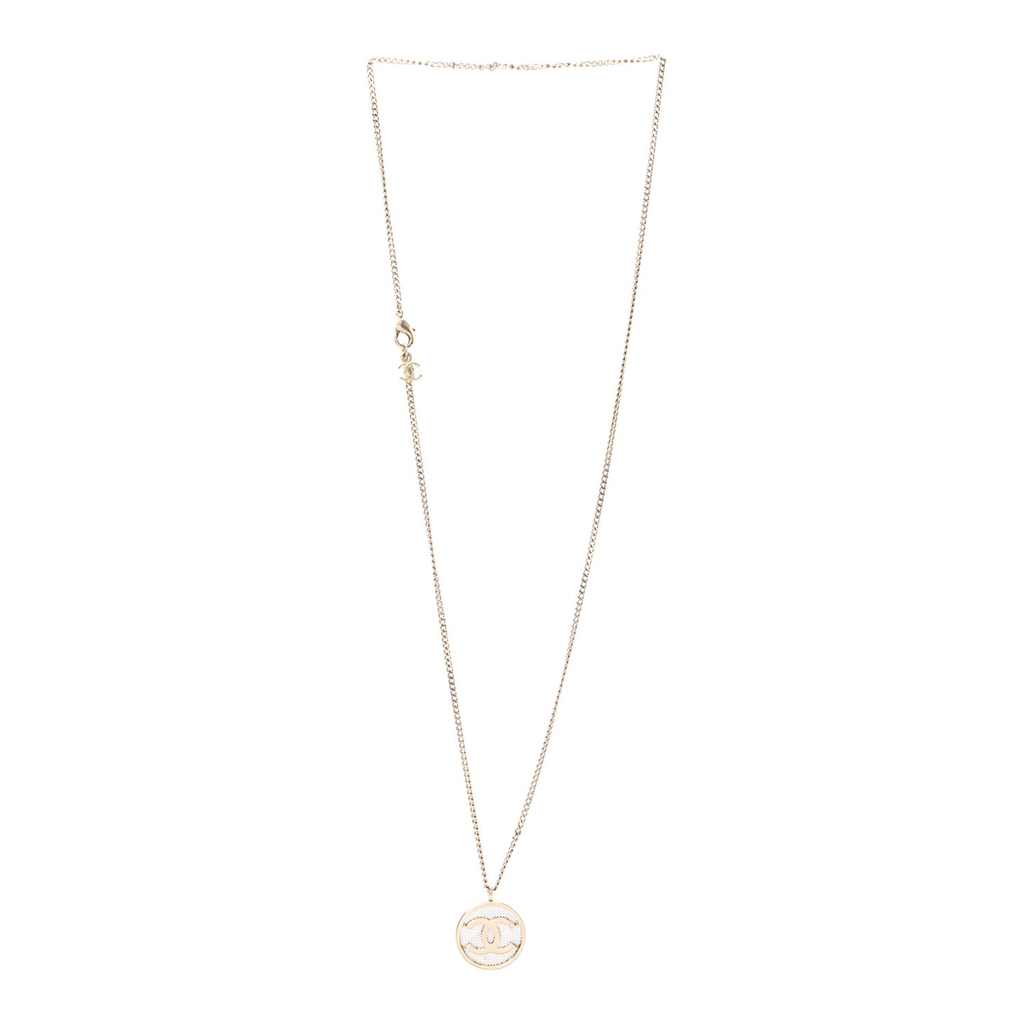 Mesh CC Necklace Gold