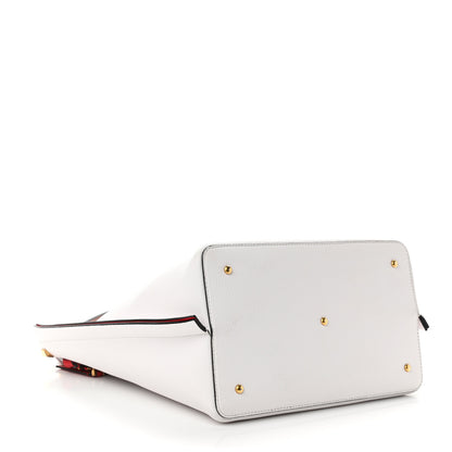 Valentino Garavani Grainy Calfskin VLogo Escape Hobo Bag White 5 of 12