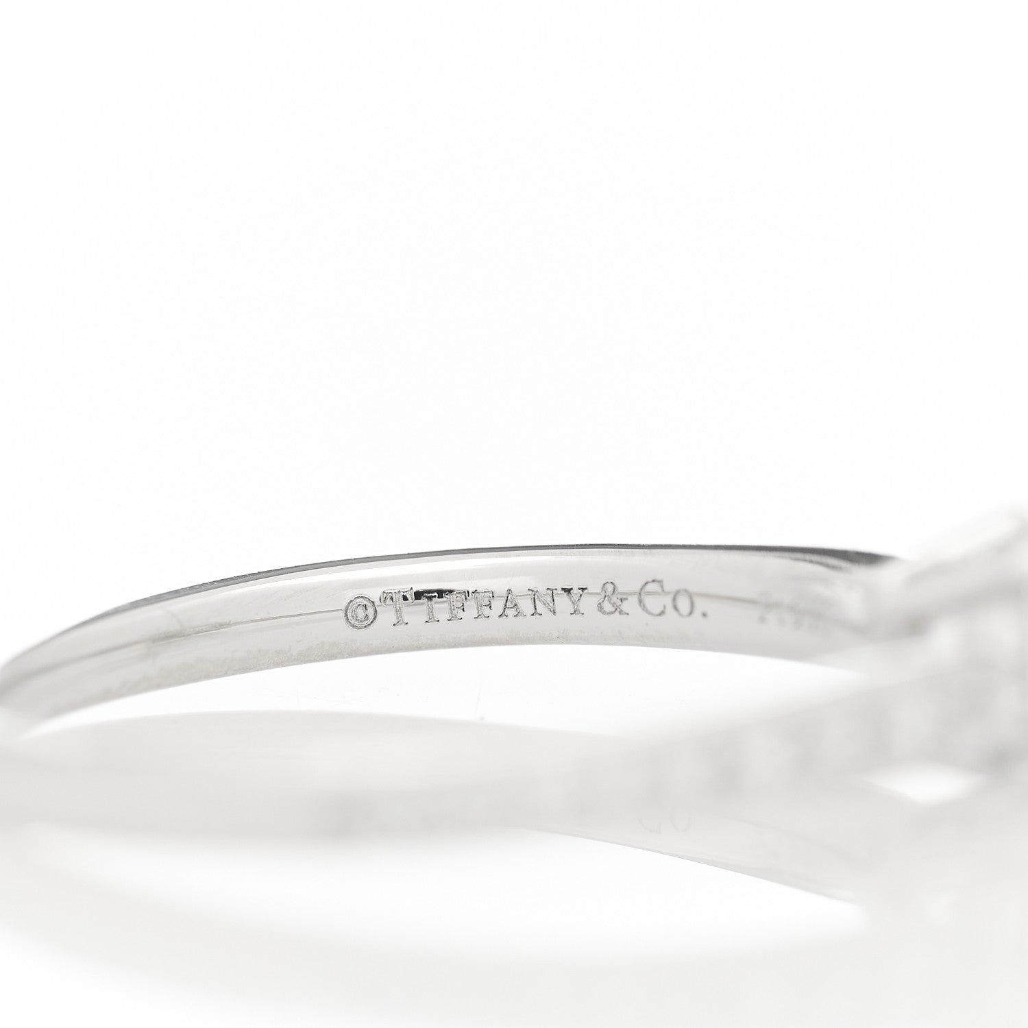 Tiffany Platinum Diamond .61ct Harmony Round Brilliant Engagement Ring 52 6 5 of 7