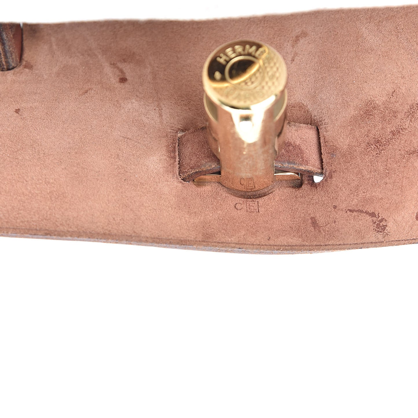 Toile Vache Calfskin Herbag 30 PM Natural