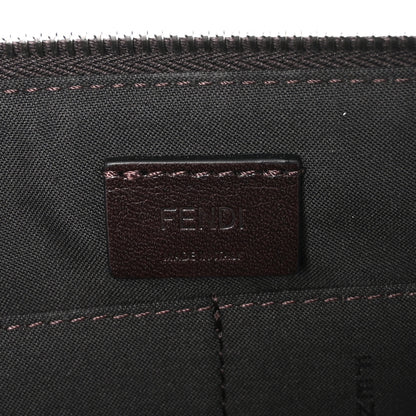 Fendi X SARAH COLEMAN Vitello Grace Light Micro FF Vertigo Embossed Flat Clutch Maya Black 6 of 7