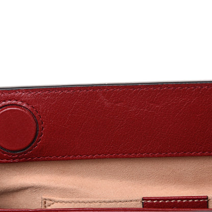 Gucci Suede Calfskin Web Small Ophidia Chain Shoulder Bag New Blue Romantic Cherry 10 of 11