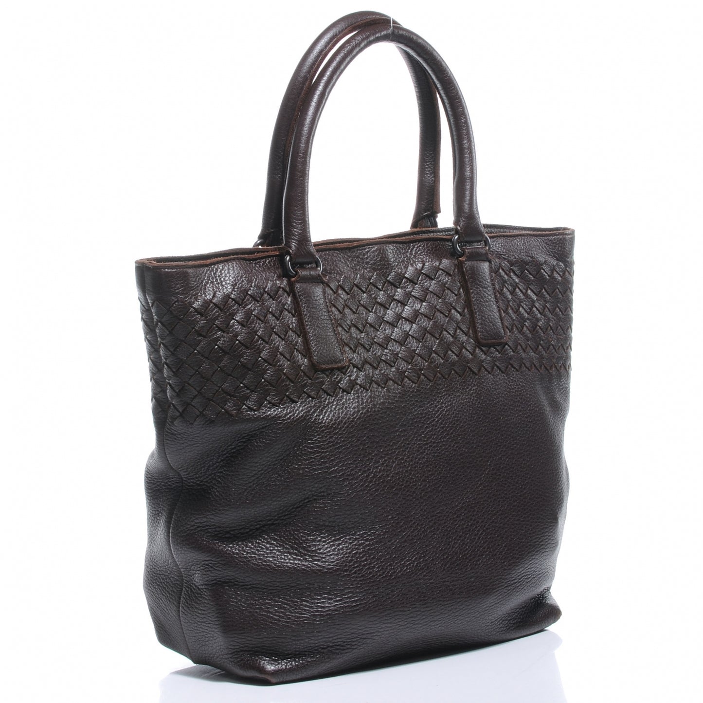Cervo Leather Medium Tote Ebano