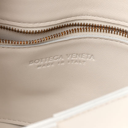 Bottega Veneta Lambskin Maxi Intrecciato Cassette Crossbody Bag White 6 of 10