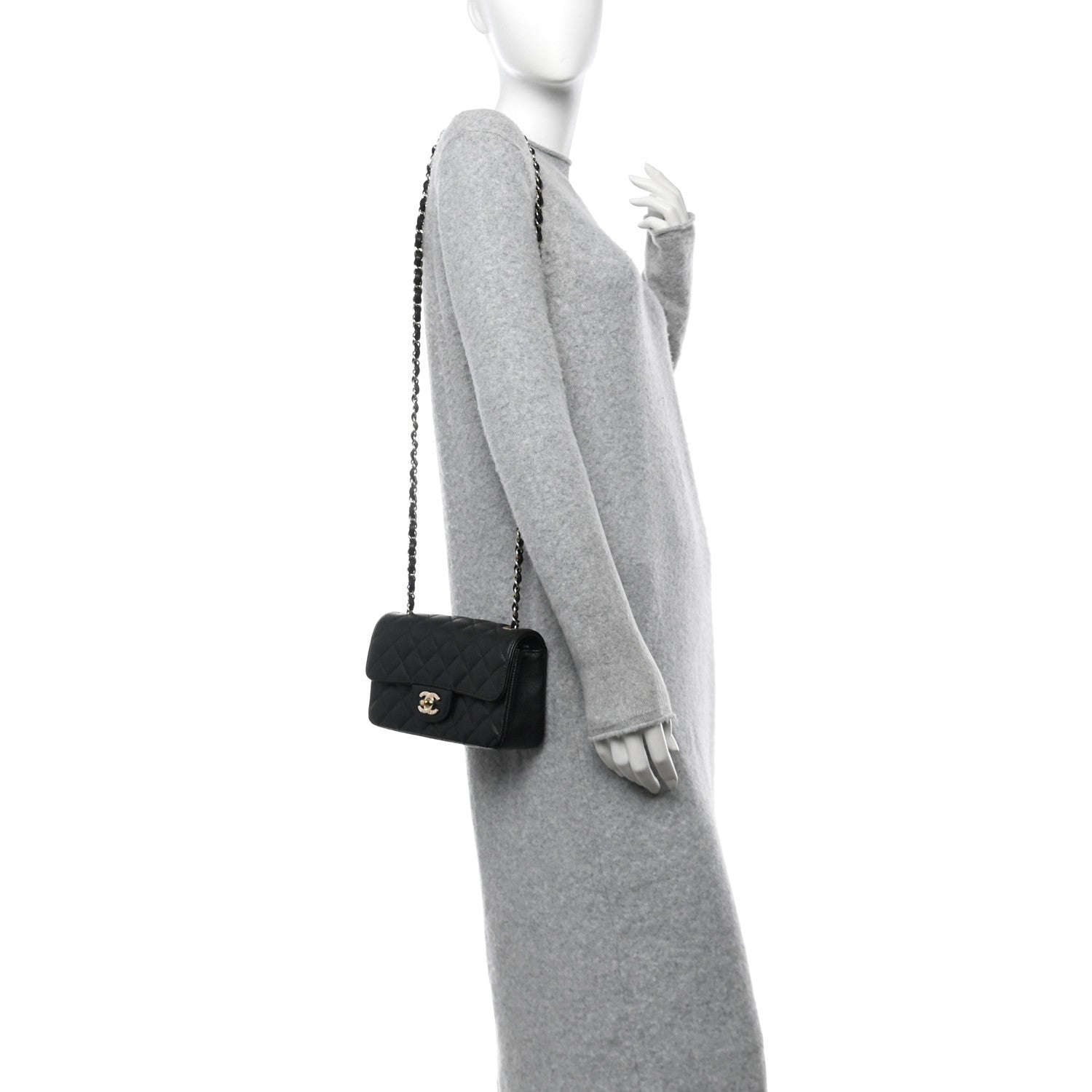 Chanel Caviar Quilted Mini Rectangular Flap Black 3 of 11