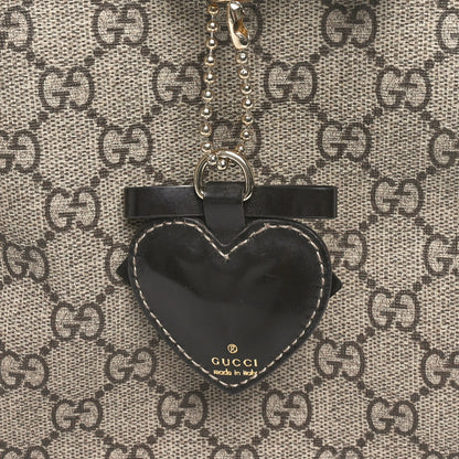 Gucci GG Plus Monogram Tattoo Heart Medium Joy Boston Dark Brown 11 of 13