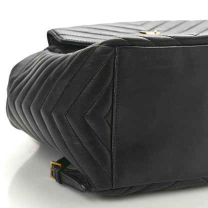 Saint Laurent Lambskin Matelasse Monogram Joe Backpack Black 9 of 11