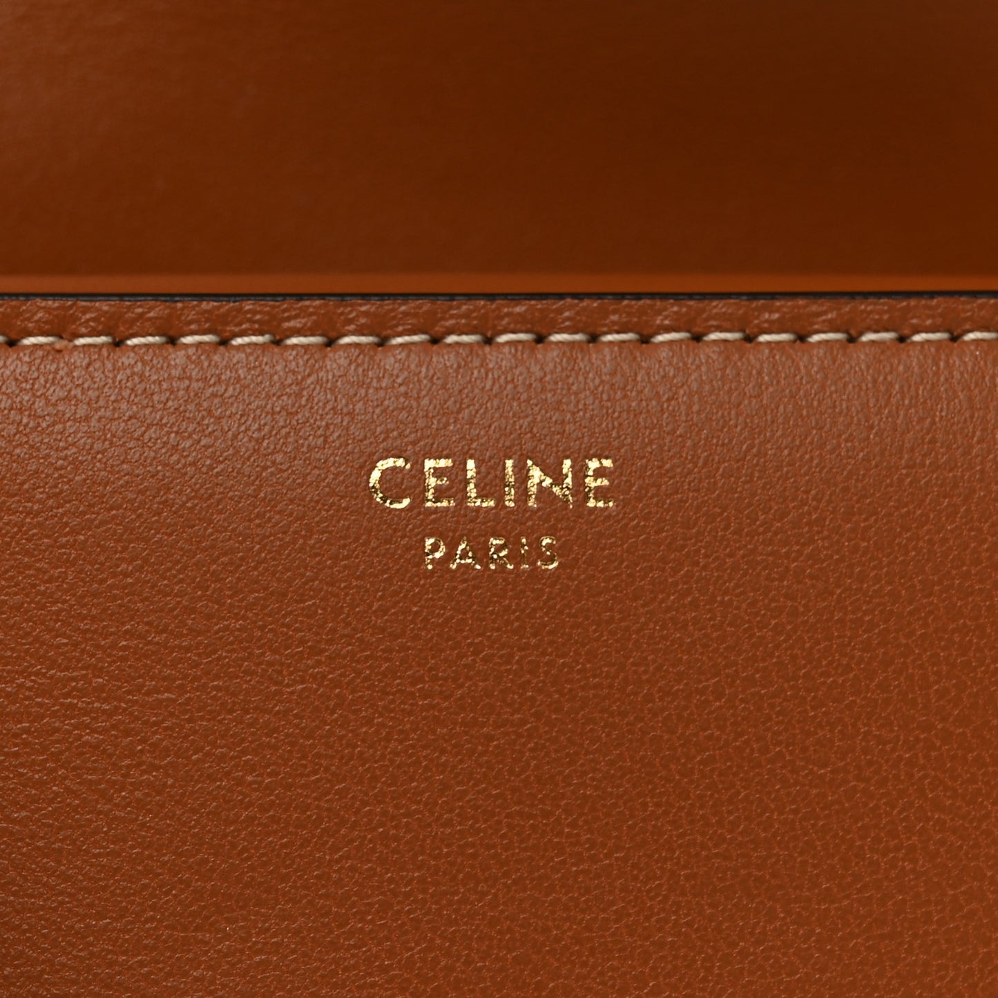 Shiny Smooth Lambskin Small Triomphe Wallet Tan