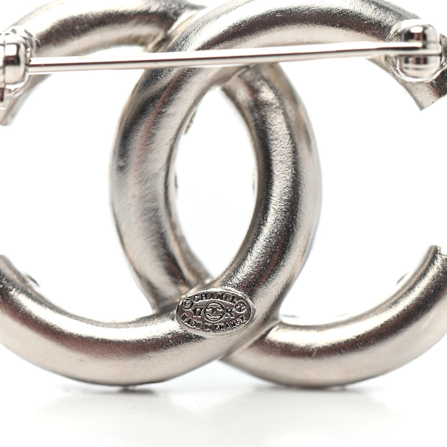 Ruthenium Crystal CC Brooch Iridescent
