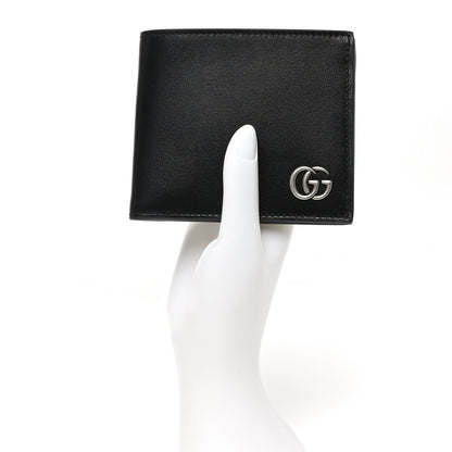 Gucci Smooth Calfskin GG Marmont Bi-Fold Wallet Black 2 of 8