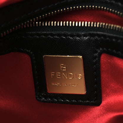 Fendi Suede Calfskin Holdall Tote Black 6 of 10
