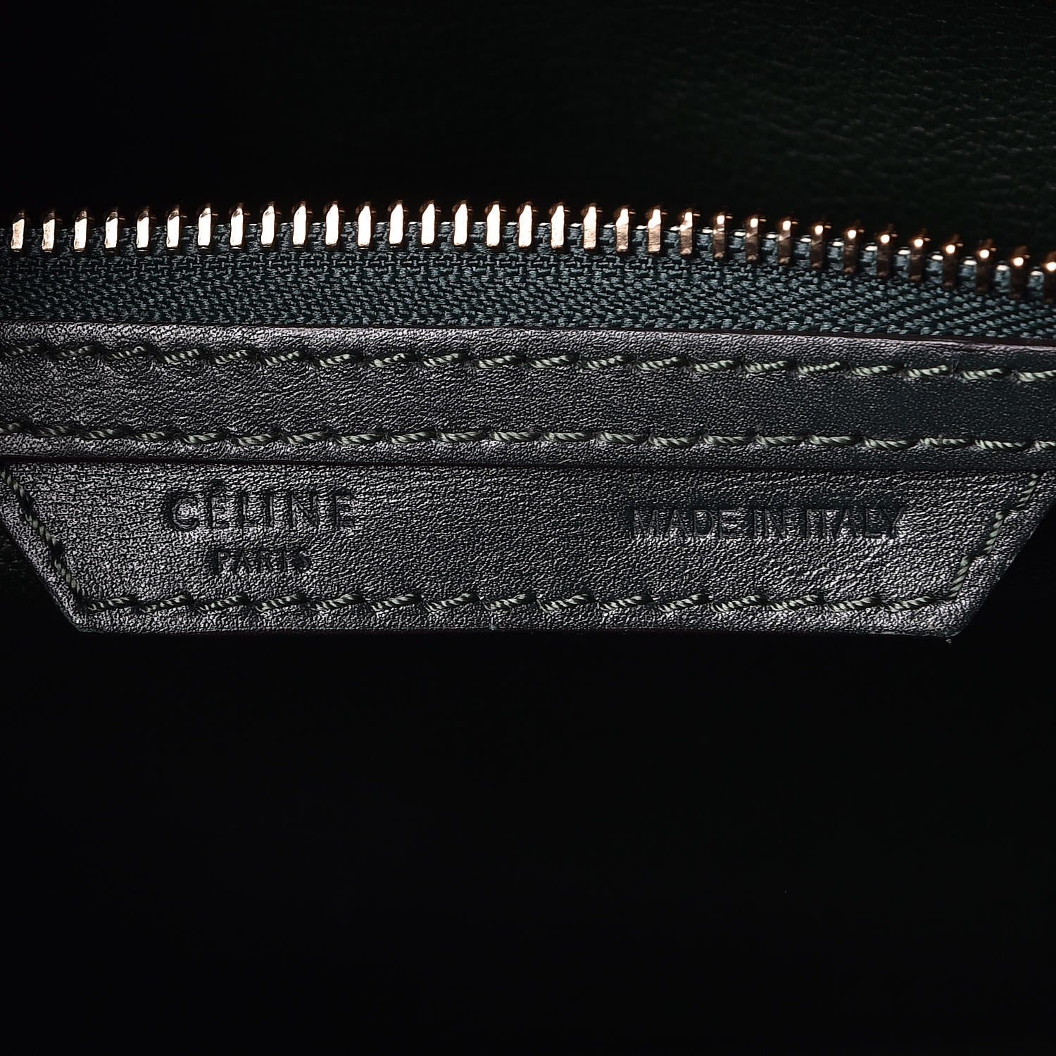 Celine Smooth Calfskin Mini Luggage Emerald 6 of 11