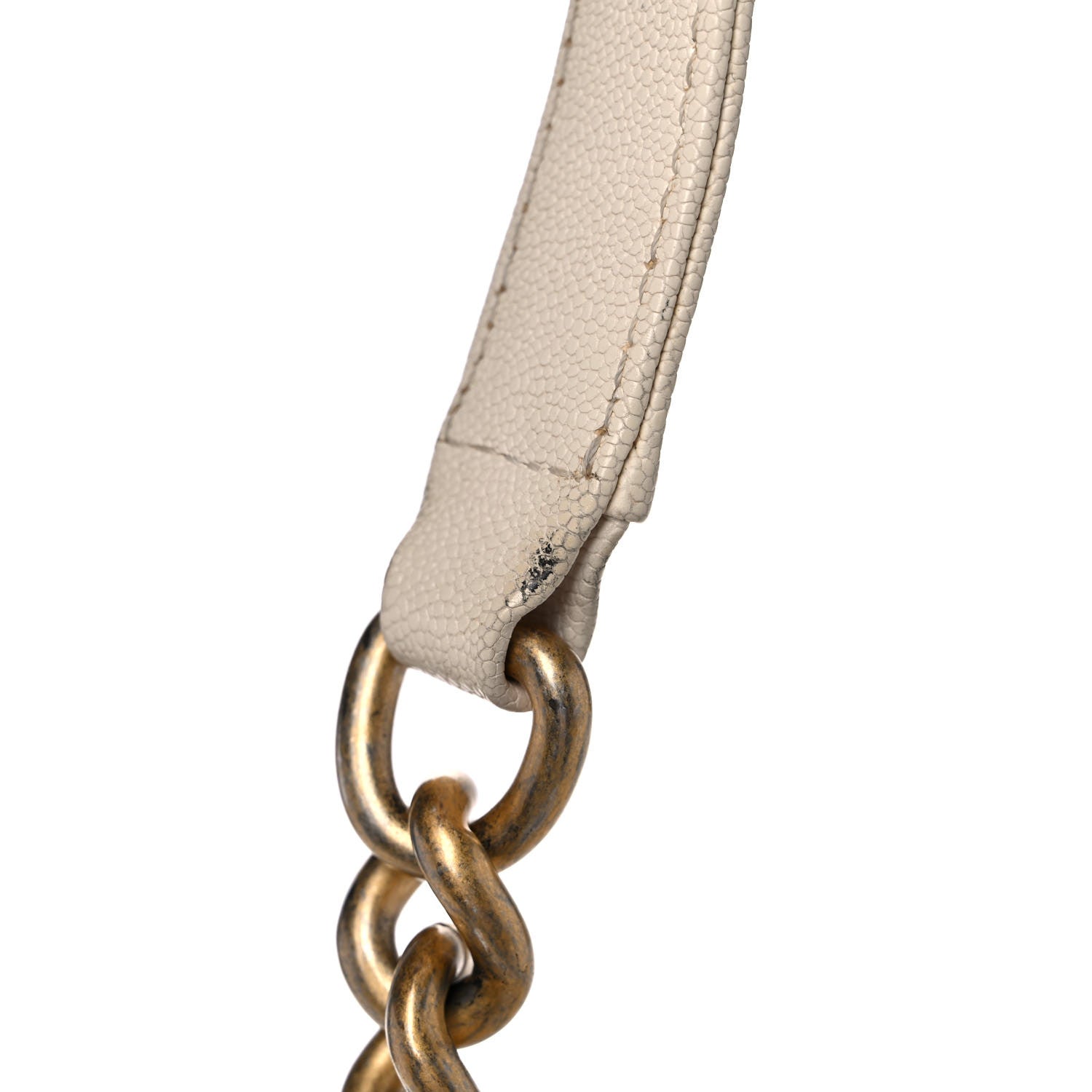 Chanel Caviar Quilted Medium Boy Flap White 25 of 27