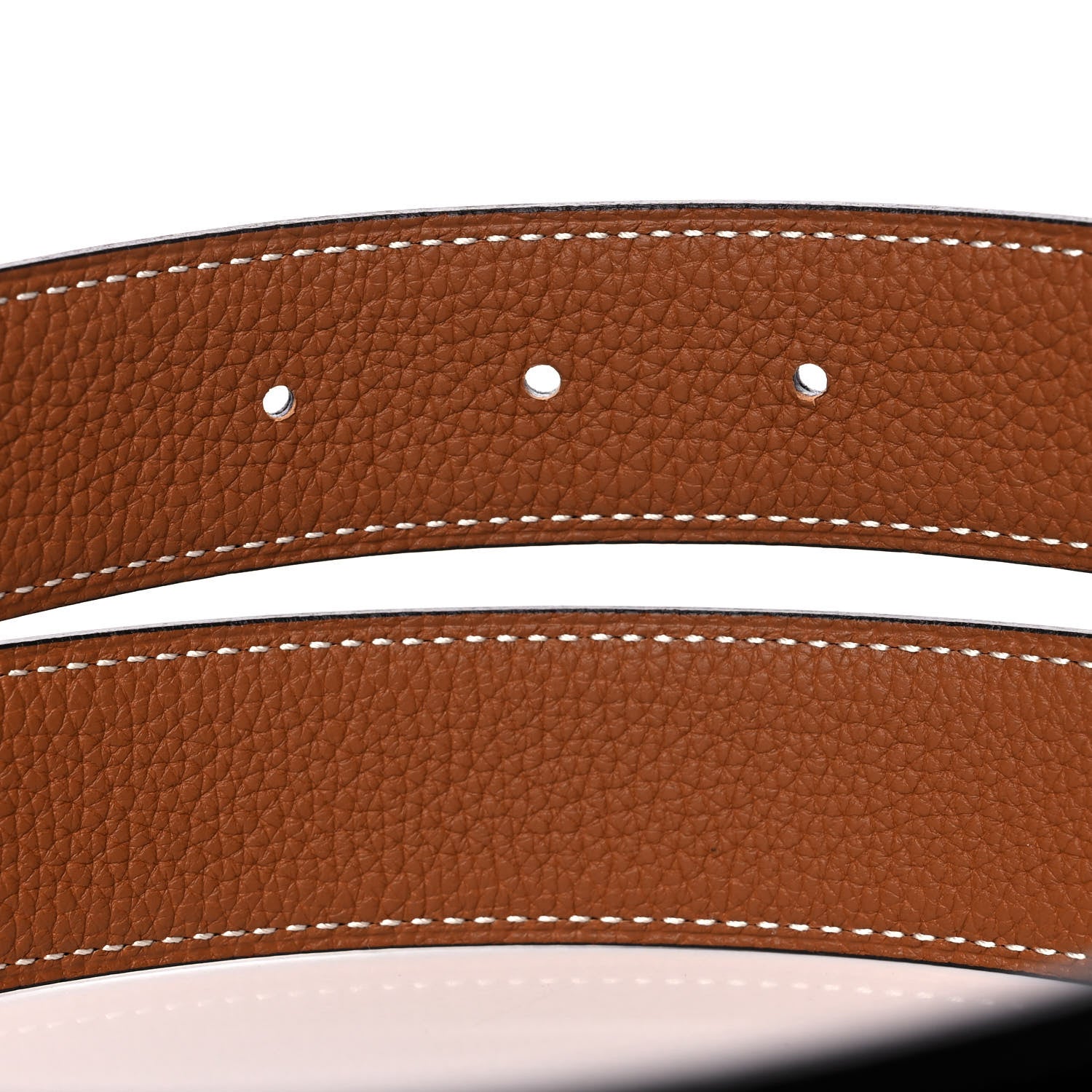 Hermes Box Togo 32mm H Belt 85 Black Gold 5 of 7