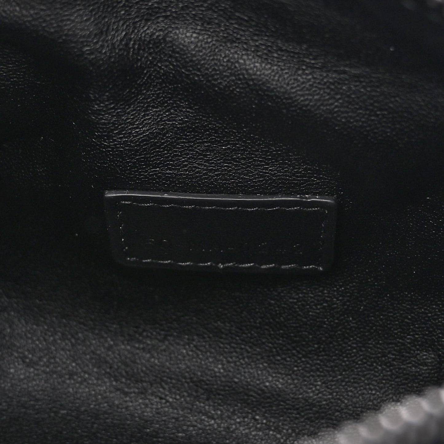 Calfskin Macrocannage Small Diortravel Nomad Pouch Black