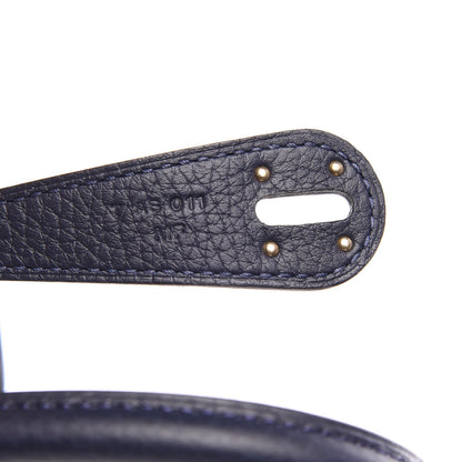 Hermes Taurillon Clemence Lindy 26 Bleu Nuit 6 of 8