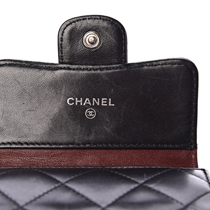 Chanel Lambskin Quilted Double Sided Wallet Black 7 of 13