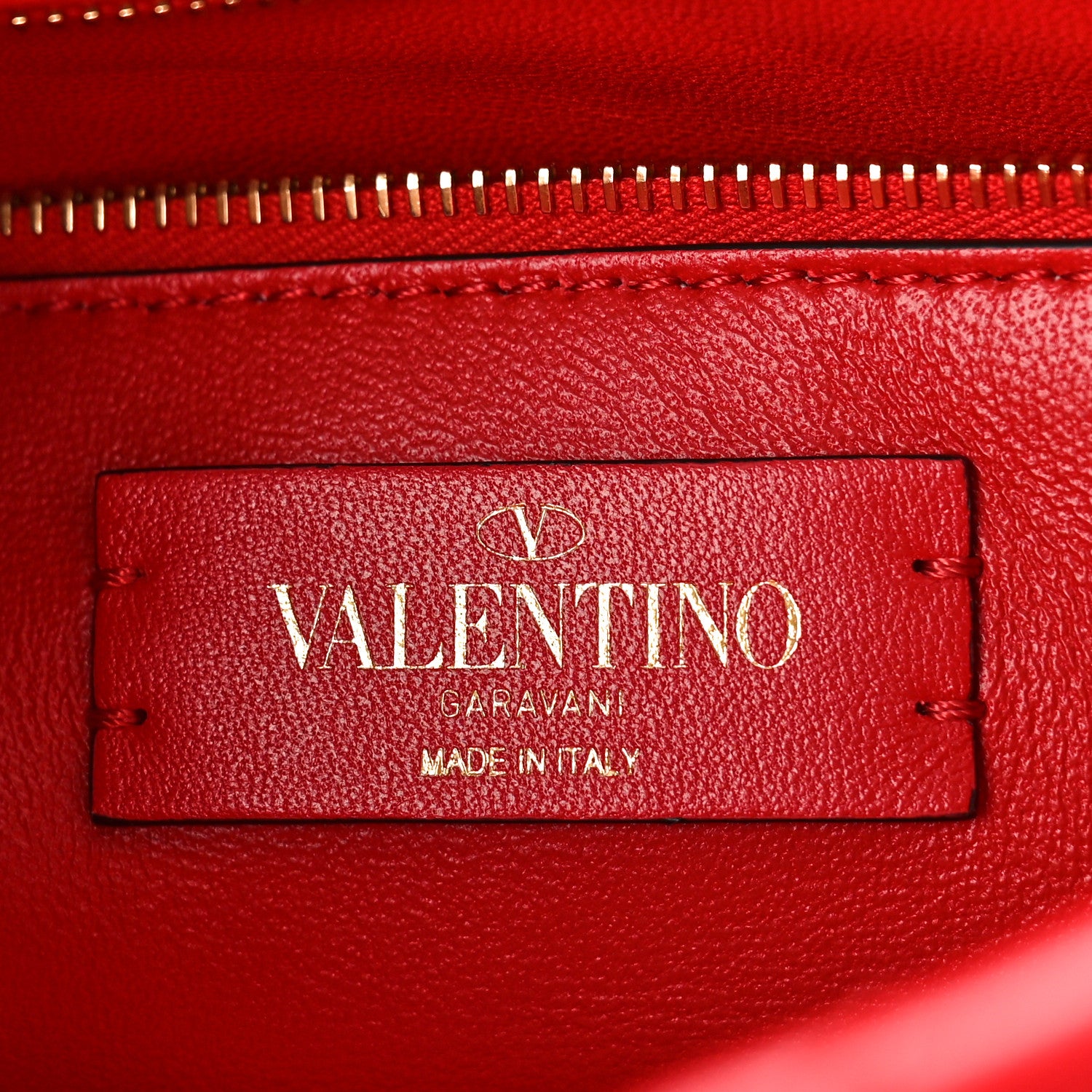 Valentino Garavani Nappa Enamel Monochrome Medium Roman Stud Shoulder Bag Rouge Pur 6 of 8