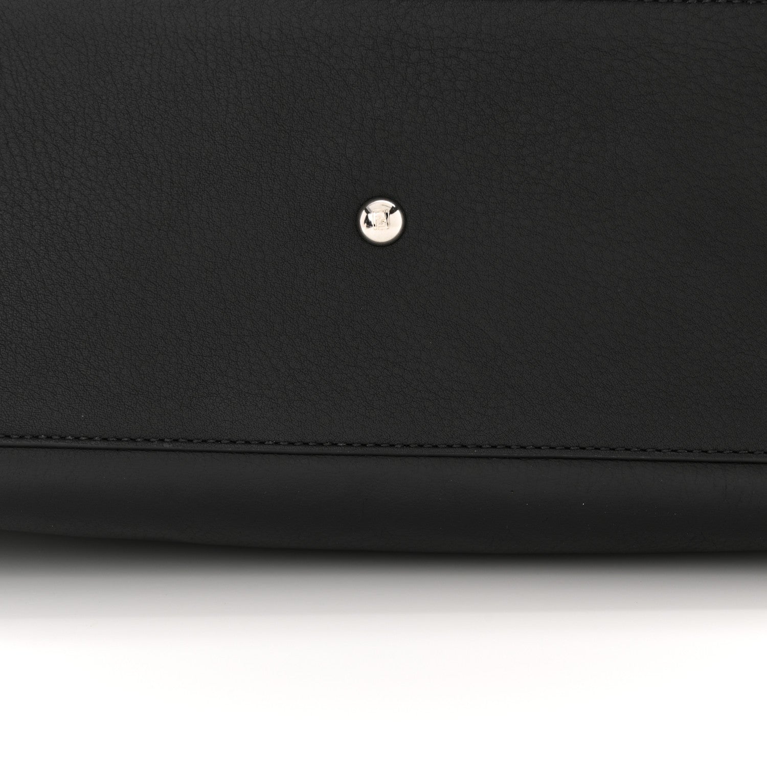 Fendi Vitello Dolce Shiny Nappa Petite 3Jours Tote Black 17 of 18