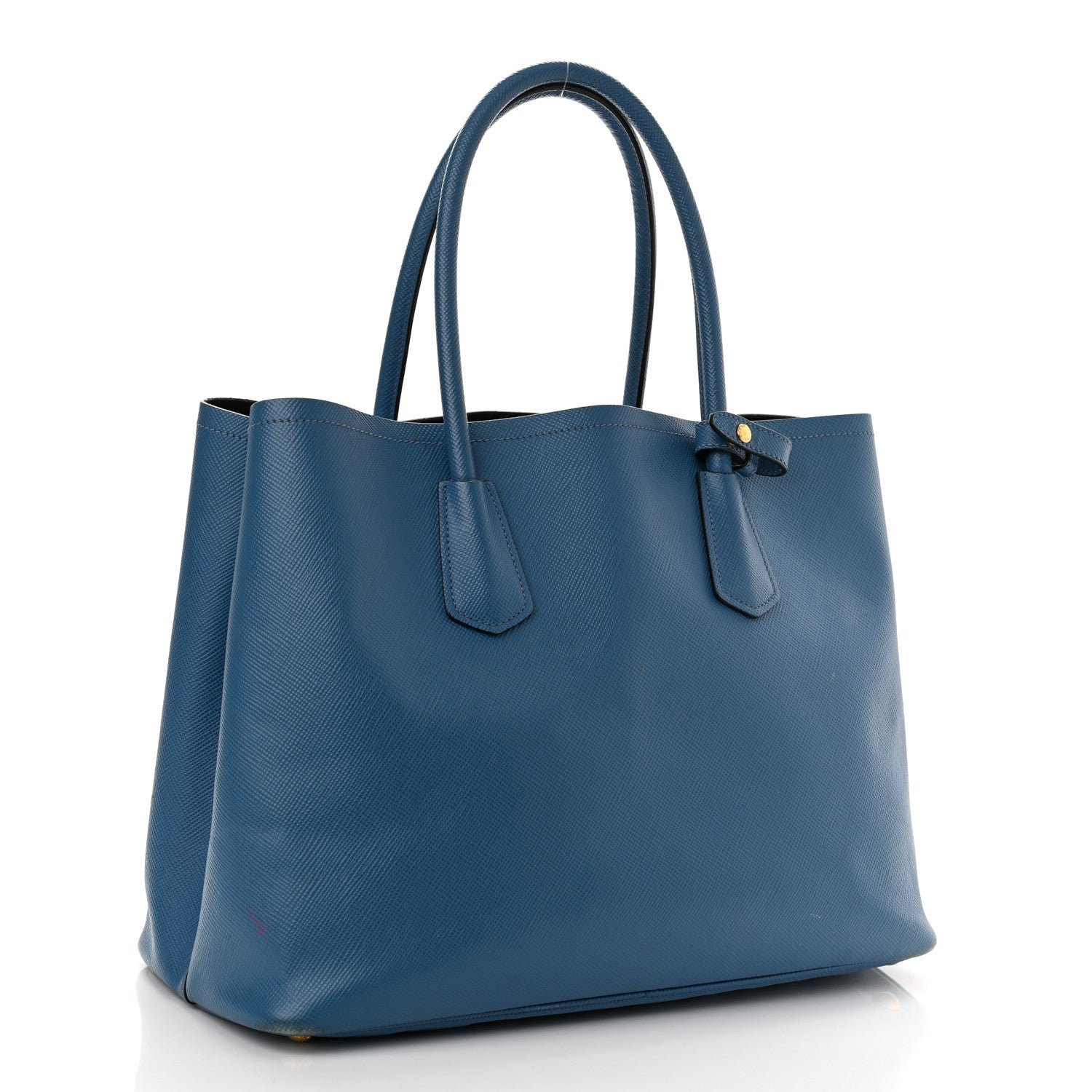 Prada Saffiano Cuir Medium Double Bag Cobalto 2 of 17