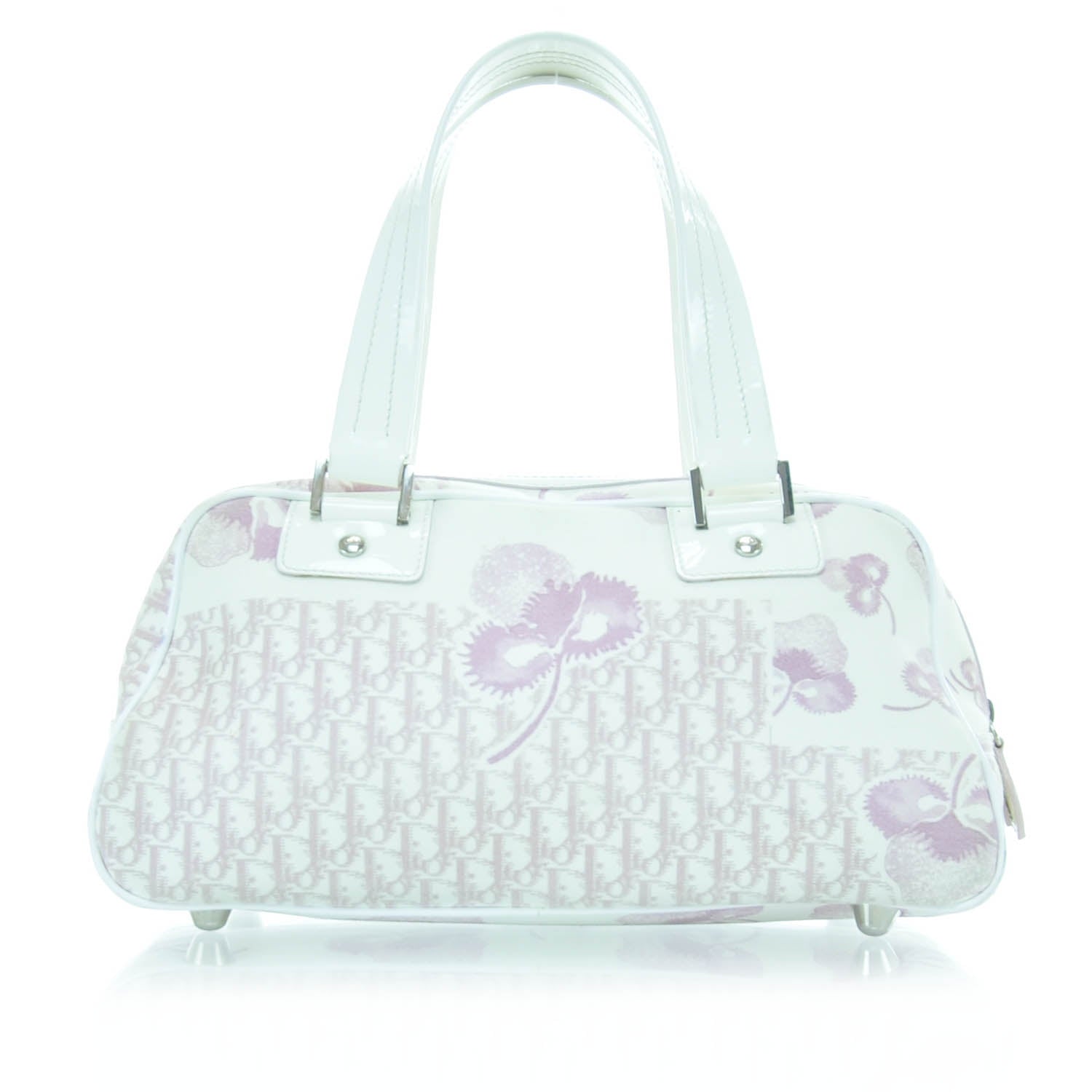 Christian Dior Canvas Monogram Floral Bowler Pink 3 of 11