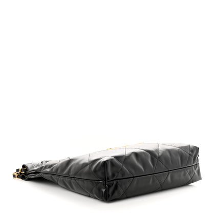 Chanel Shiny Calfskin Quilted Small Chanel 22 Black 5 of 12