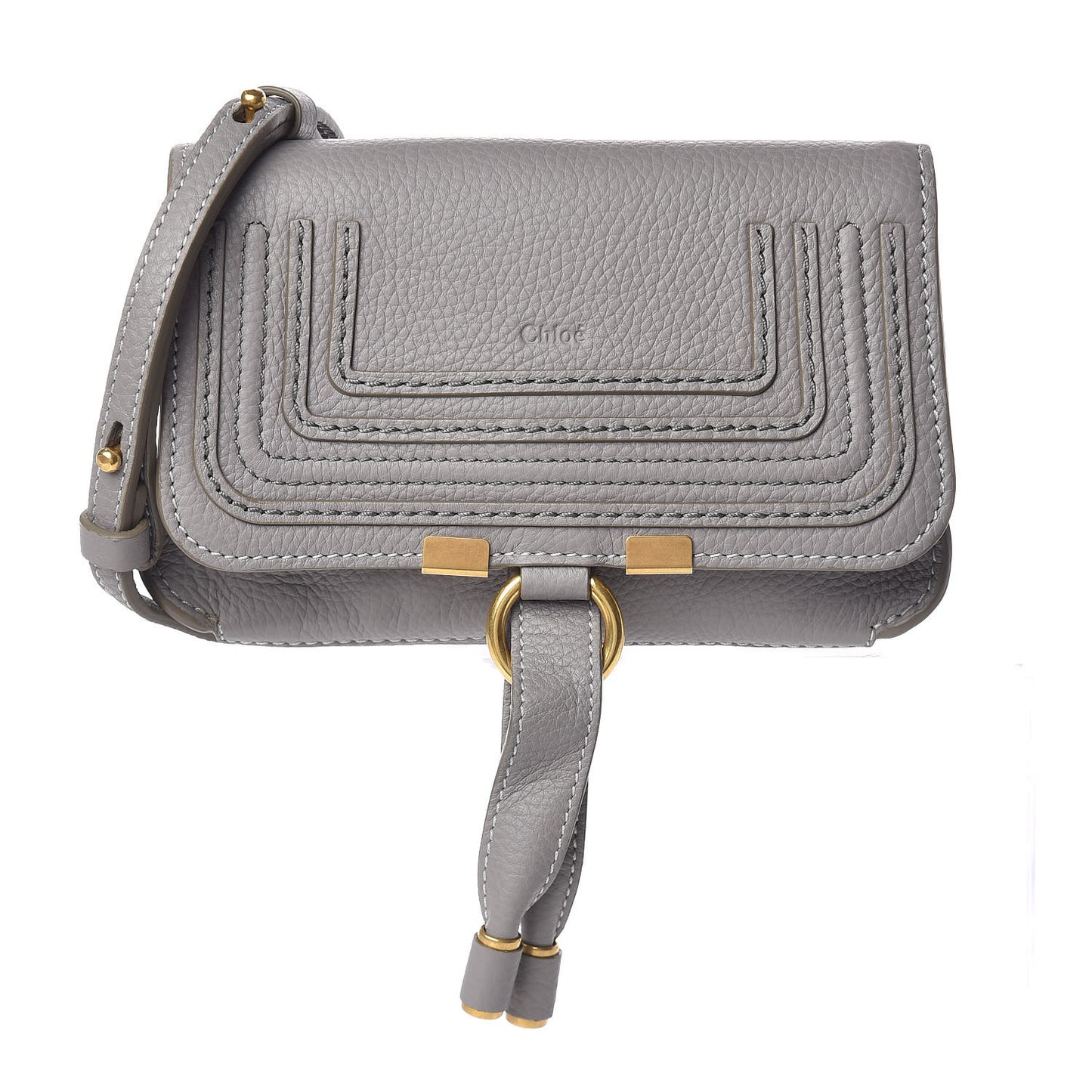 Calfskin Marcie Convertible Belt Bag Cashmere Grey