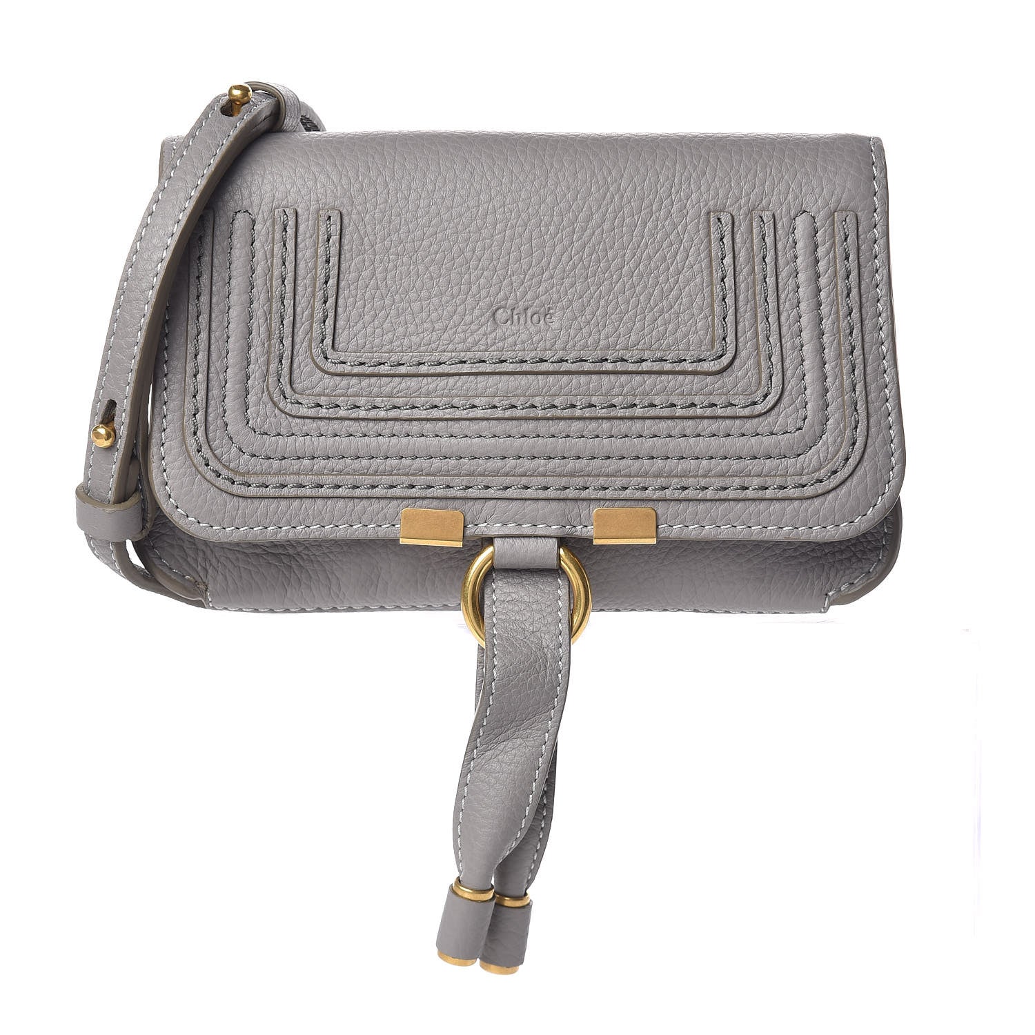Chloe Calfskin Marcie Convertible Belt Bag Cashmere Grey 1 of 10